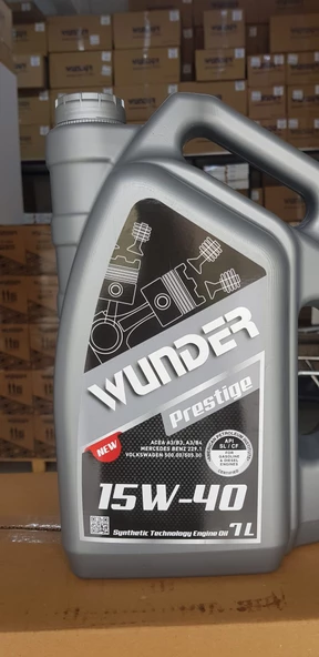WUNDER 15W40 7 LT MOTOR YAĞI 2025 WUNDER OIL ürün görseli 1