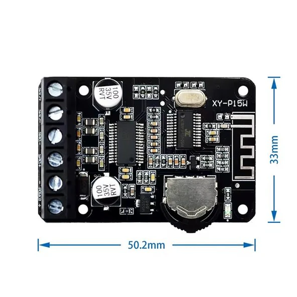 Powermaster XY-P15W Bluetooth Amfi Modülü Amplifikatör Devresi - Resim 3