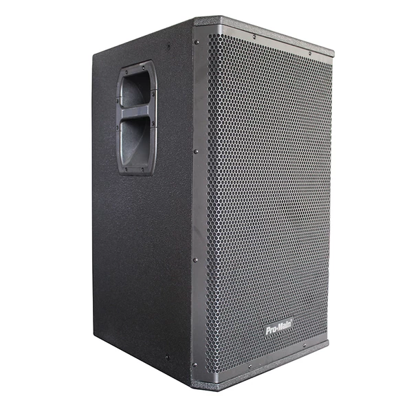 Pro-Main MS-1015GA 600 Watt 38 Cm Aktif Ahşap Kabin Hoparlör ürün görseli 1