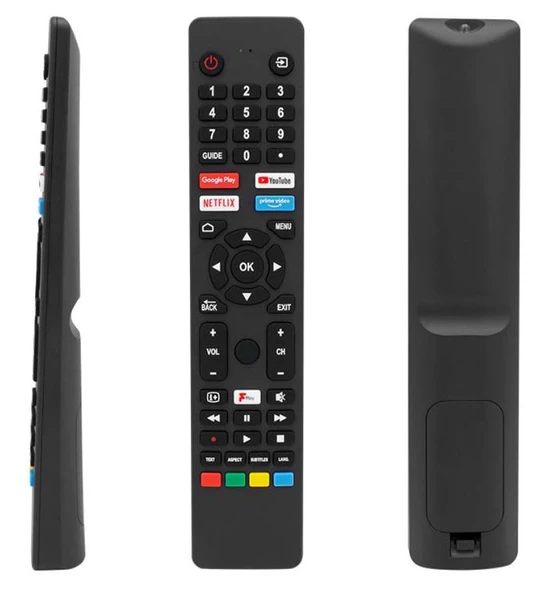 Jvc RM-C3250 Netflix-Prime Video-Google Play-Youtube Tuşlu Ses Komutsuz Lcd-Led Tv Kumandası ürün görseli 1
