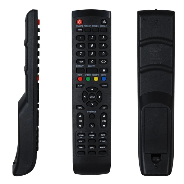 Ayt Profilo Smart Tuşlu Küçük Kalıp LCD LED TV Kumandası Uzaktan Kumanda ürün görseli 1
