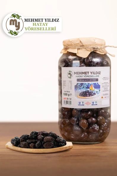 SİYAH KÖY ZEYTİNİ 1 KG ürün görseli 1