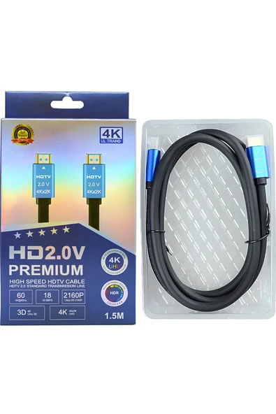 TUNEX 1.5m 4K HDMİ Version 2.0 165/180/200/240hz Destekli Hdmi Kablo 2k-4k UHD Freesync G-Sync Ps5-Xbox-Tv ürün görseli 1