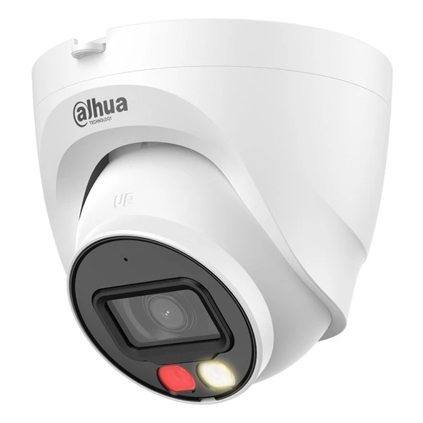 Dahua HDW1249T-S-IL 2Mp 2.8mm Akıllı Çift Işıklı Dome Kamera (30m IR+30m) ürün görseli 1