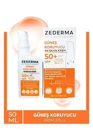 Zederma Güneş Koruyucu Krem UV375 Ultra Uzun Koruma PA++++ SPF50+ 50 ml ürün görseli 1