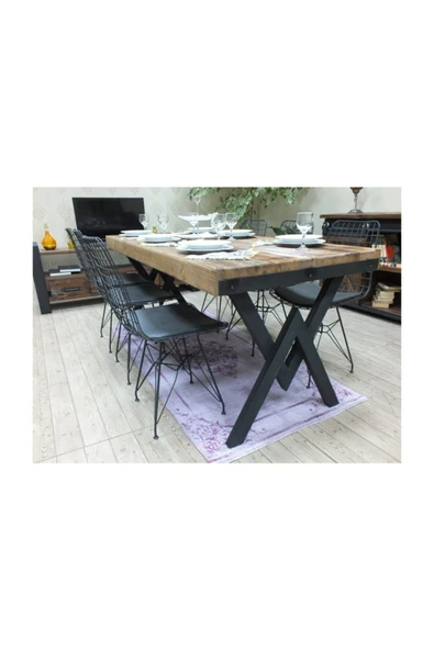 NT Concept Ntconcept Masif Ağaç Yemek Masası - 100cm-200cm Masa ürün görseli 1