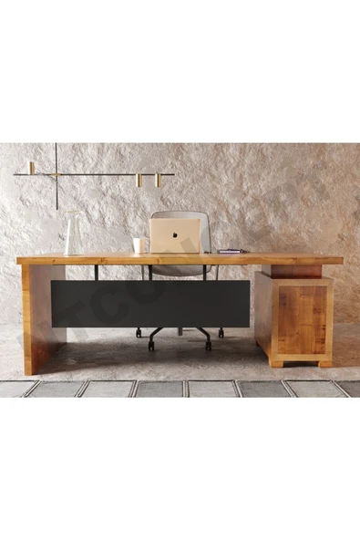 NT Concept Masif Ağaç Ofis ve Çalışma Masası(75cm-160cm) ürün görseli 1