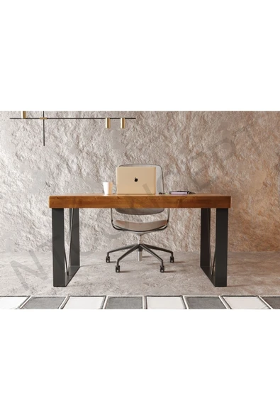 NT Concept Lilien Masif Ağaç Ofis Ve Çalışma Masası(75cm-140cm) ürün görseli 1