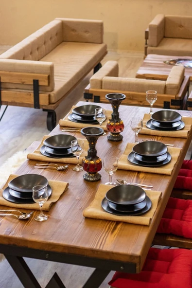 NT Concept Masif Ağaç Yemek Masası - Resim 8