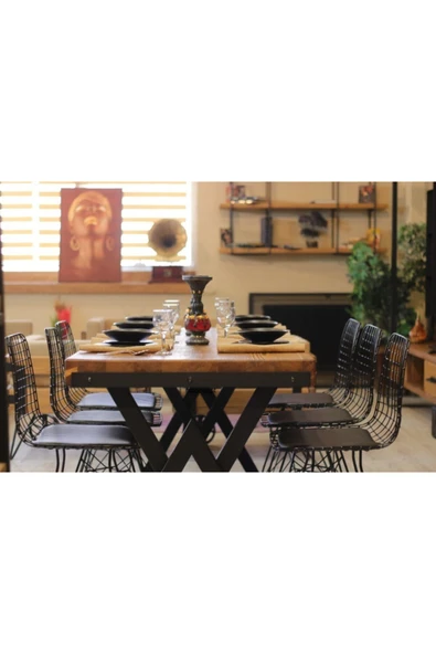 NT Concept Masif Ağaç Yemek Masası - Resim 4