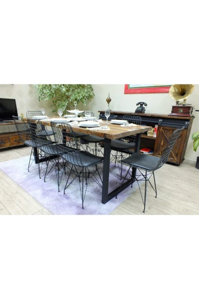 NT Concept Doğal Ağaç Yemek Masası - 100cm-210cm ürün görseli 1