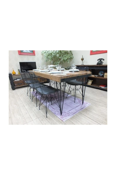 NT Concept Masif Ağaç Yemek Masası - 100 cm-200 cm ürün görseli 1