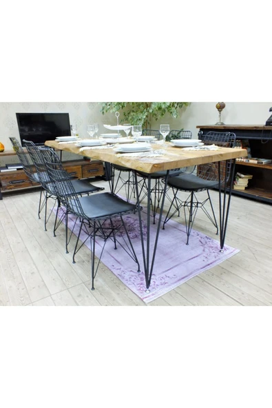 NT Concept Doğal Ağaç Yemek Masası - 85cm-150cm Masa ürün görseli 1