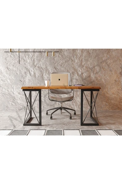 NT Concept Wain Masif Ağaç Ofis Ve Çalışma Masası 75cm-120cm ürün görseli 1