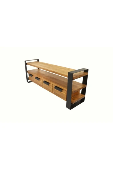 NT Concept Masif Ağaç Tv Stand 220cm - Resim 3