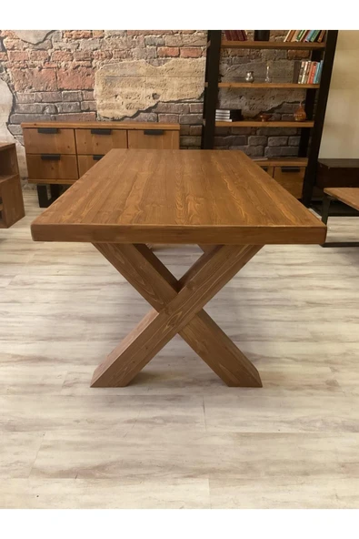 NTCollection NTConcept Doğal Ahşap Masif Toscana Yemek Masası ürün görseli 1