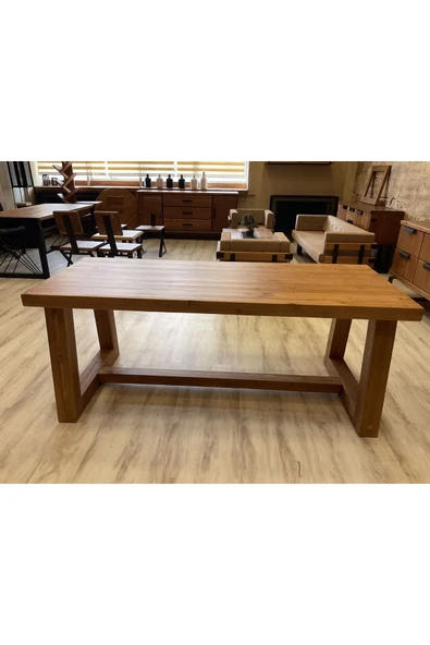 NTCollection NTConcept Doğal Ahşap Masif  Yemek Masası ürün görseli 1