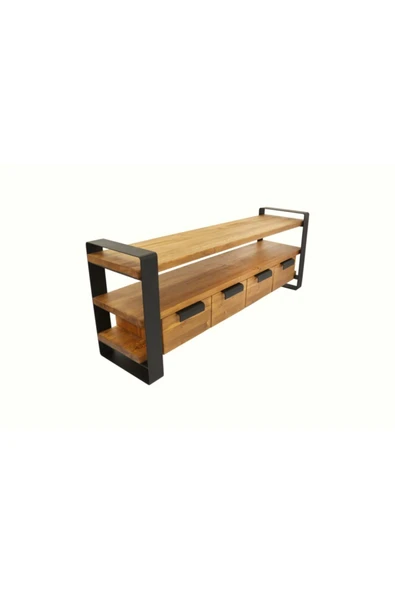 NT Concept Masif Ağaç Tv Stand 220cm - Resim 2