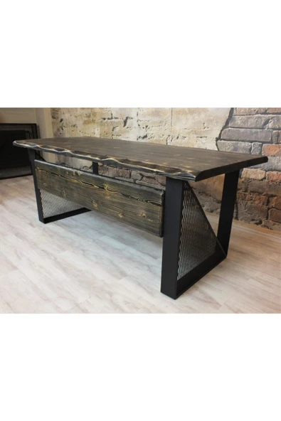 NT Concept Masif Ağaç Ofis ve Çalışma Masası(85 cm-200 cm) ürün görseli 1