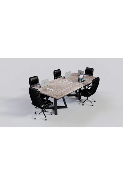 NT Concept Ntconcept Doğal Ağaç Toplantı Masası100cm-200cm ürün görseli 1