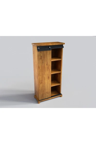 NT Concept Ntconcept Doğal Ağaç Ofis Dolabı(100cm-h180cm-41cm) ürün görseli 1