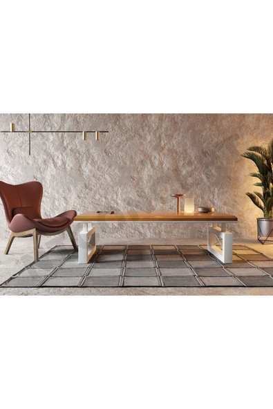 NT Concept Ntconcept Min Masif Ahşap Sehpa(75cm-120cm-h44cm) ürün görseli 1