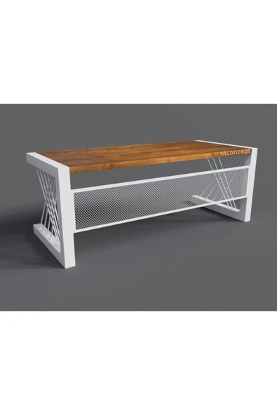 NT Concept Masif Ağaç Ofis Masası(100cm-260cm-h78cm) ürün görseli 1