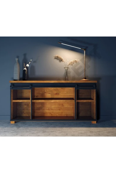 NT Concept Ntconcept Arme Masif Ağaç Ray Kapak Konsol(120cm) ürün görseli 1