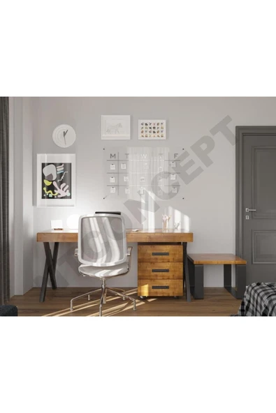 NT Concept Ntconcept Sim Üçlü Ofis ve Çalışma Odası Takımı-180'lık Takım ürün görseli 1