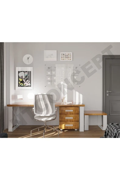 NT Concept Rodo Üçlü Ofis ve Çalışma Odası Takımı-120'lık Takım ürün görseli 1