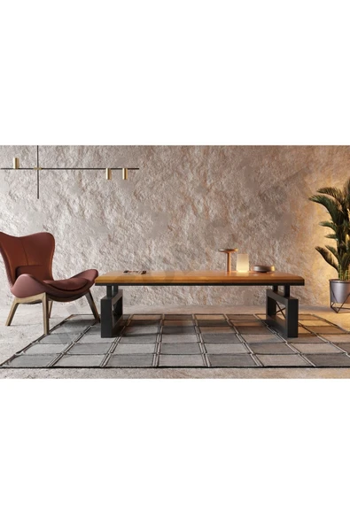 NT Concept Mia Masif Ahşap Sehpa(75cm-180cm-h44cm) ürün görseli 1