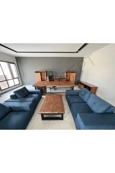 NT Concept Ntconcept Doğal Ahşap Ofis Takımı - Resim 4