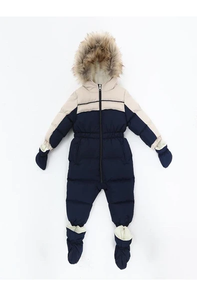 Erkek Bebek Astronot Tulum Lacivert - Resim 11