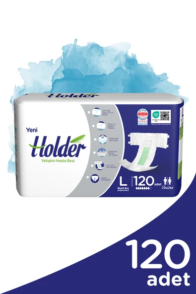 Holder Yetişkin Hasta Bezi Büyük Boy ( Large ) 30 x 4 Adet ürün görseli 1