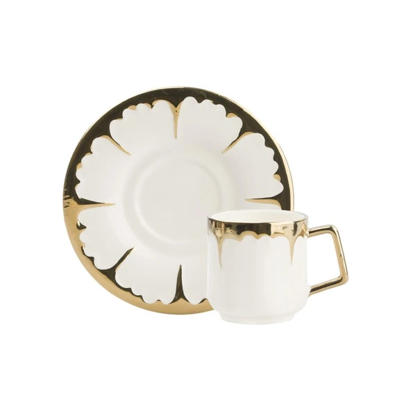ACAR GOLD ROAD 6 KİŞİLİK KAHVE FİNCANI TAKIMI - 90 ML ürün görseli 1
