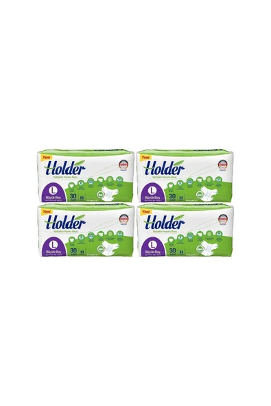 Holder Yetişkin Belbantlı Hasta Bezi Large 30 x 4 Adet ürün görseli 1