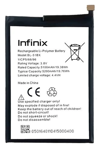 Infinix HOT 10 Uyumlu Batarya Pil Sıfır Orijinal ürün görseli 1