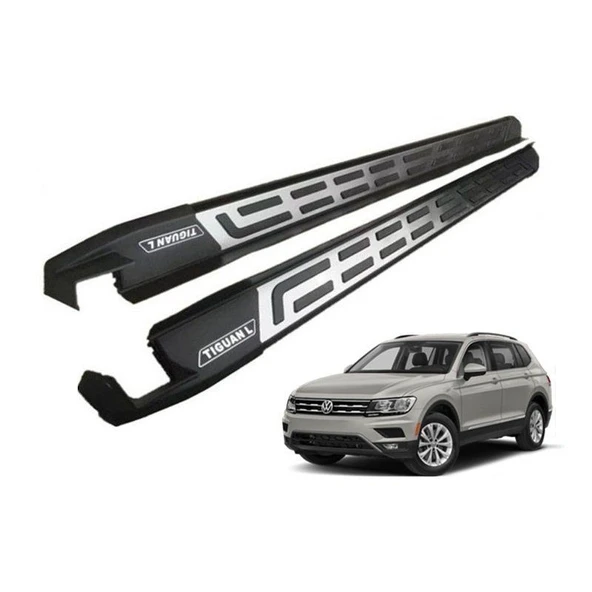 Volkswagen Tiguan Uyumlu Yan Basamak Koruma Long 2016- Side Step Square Style ürün görseli 1