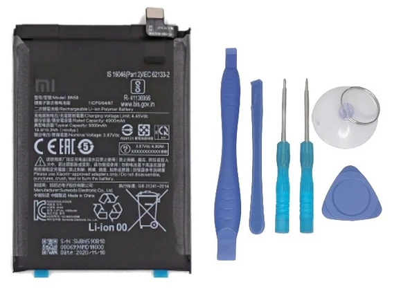 Xiaomi Redmi NOTE 10S - BN 59 - Uyumlu Batarya Pil Sıfır Orijinal + TAMİR SETİ ürün görseli 1