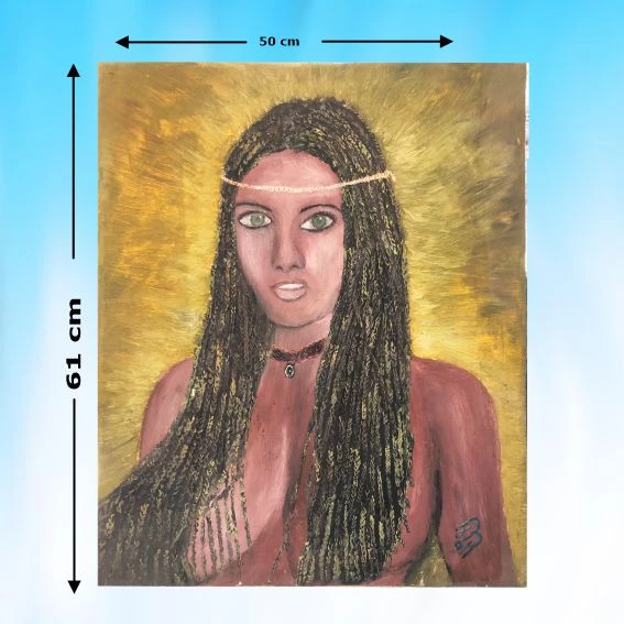 YAĞLI BOYA (EL YAPIMI ) TABLO 61X50 cm ürün görseli 1