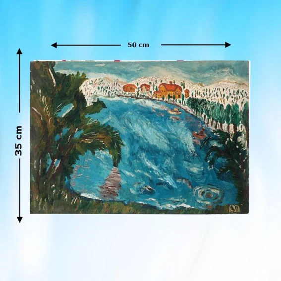 YAĞLI BOYA (EL YAPIMI ) TABLO 50X35 cm ürün görseli 1