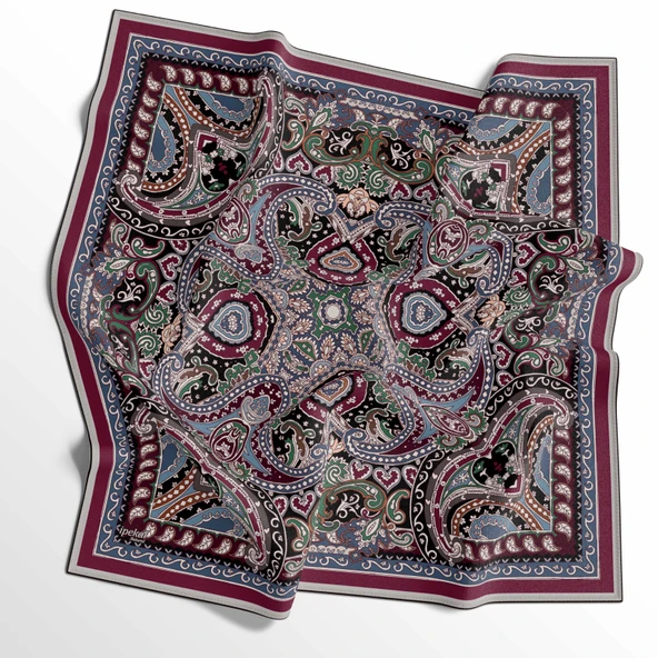 Etnik Desenli Soft Pamuk Eşarp - 04478 ürün görseli 1