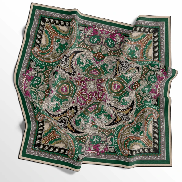 Etnik Desenli Soft Pamuk Eşarp - 04479 ürün görseli 1