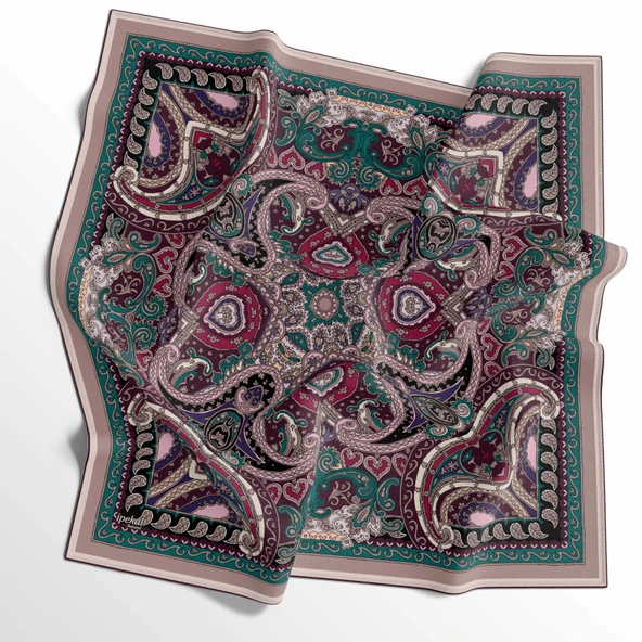 Etnik Desenli Soft Pamuk Eşarp - 04479 - Resim 3