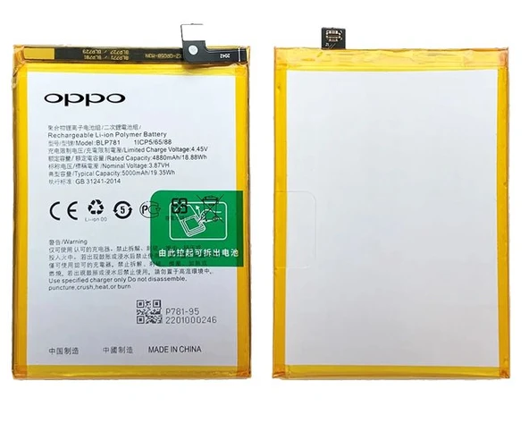 Oppo A72 Uyumlu Batarya Pil Sıfır Orijinal ürün görseli 1