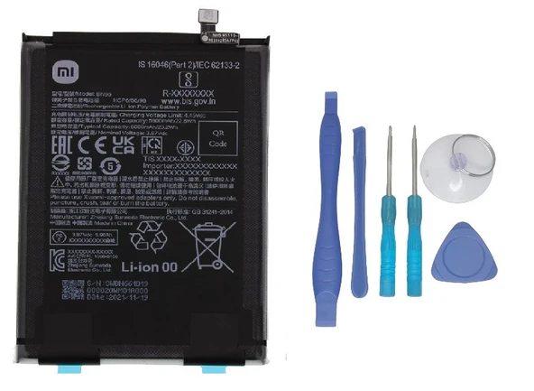 Xiaomi POCO C40 - BN 66 - Uyumlu Batarya Pil Sıfır Orijinal + TAMİR SETİ ürün görseli 1