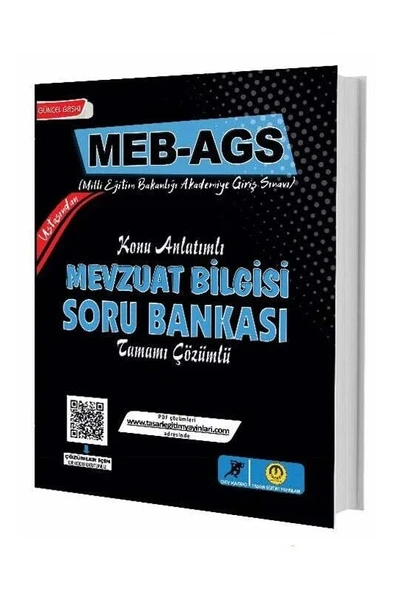 2025 MEB AGS Mevzuat Bilgisi Konu Anlatımlı Soru Bankası Tasarı Yayınları ürün görseli 1