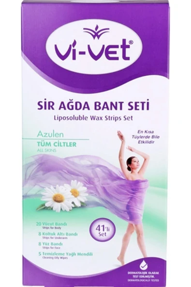 Vivet Sir Ağda Bandı Azulen Vücut 41li Hassas cilt ürün görseli 1