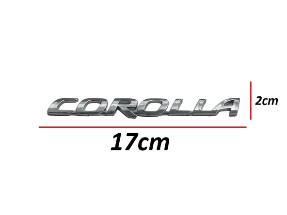 YAZI COROLLA 02-25 ARKA (COROLLA YAZISI) ürün görseli 1
