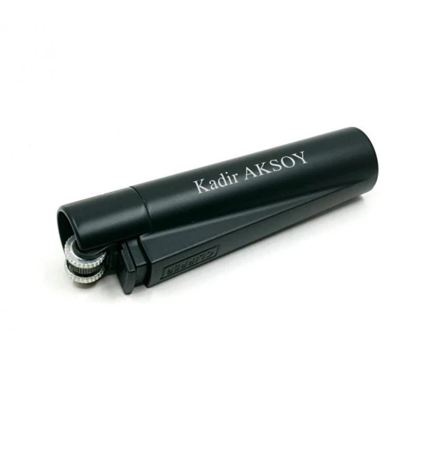 Kişiye Özel Clipper Metal Siboplu Siyah Çakmak ürün görseli 1